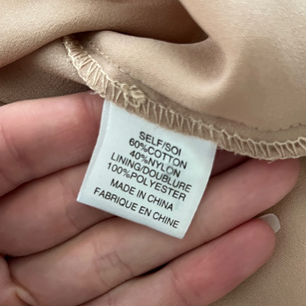 Revolve WAYF Berklin Lace Black Fitted Long Sleeve Blouse Top with Nude Tank Top - Picture 7 of 14